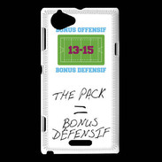 Coque Sony Xperia L The pack Bonus offensif-défensif Blanc