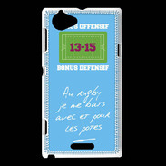 Coque Sony Xperia L Les potes Bonus offensif-défensif Bleu