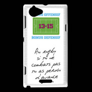 Coque Sony Xperia L Le combat Bonus offensif-défensif Blanc