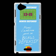 Coque Sony Xperia L Merci l'arbitre Bonus offensif-défensif Bleu