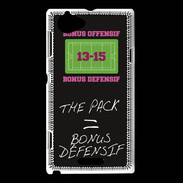 Coque Sony Xperia L The pack Bonus offensif-défensif Noir