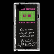 Coque Sony Xperia L Obtenir le Bonus offensif-défensif Noir
