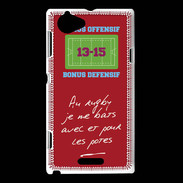 Coque Sony Xperia L Les potes Bonus offensif-défensif Rouge