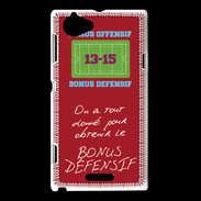 Coque Sony Xperia L Obtenir le Bonus offensif-défensif Rouge