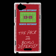 Coque Sony Xperia L The pack Bonus offensif-défensif Rouge