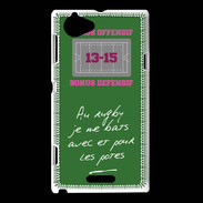 Coque Sony Xperia L Les potes Bonus offensif-défensif Vert