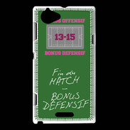 Coque Sony Xperia L Fin de match Bonus offensif-défensif Vert