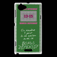 Coque Sony Xperia L 1 point bonus offensif-défensif Vert