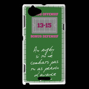 Coque Sony Xperia L Le combat Bonus offensif-défensif Vert