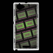 Coque Sony Xperia L Dégradé Bonus Offensif-défensif Noir