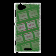 Coque Sony Xperia L Dégradé Bonus Offensif-défensif Vert