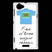 Coque Sony Xperia L Bonus offensif-Défensif Adjoint terrain Blanc 2