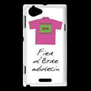 Coque Sony Xperia L Médecin Bonus offensif-défensif Blanc