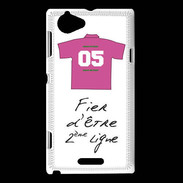 Coque Sony Xperia L Deuxième ligne D Bonus offensif Blanc