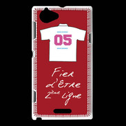Coque Sony Xperia L Deuxième ligne D Bonus offensif Rouge
