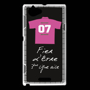 Coque Sony Xperia L Troisième ligne D Bonus offensif-défensif Noir