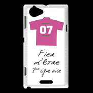 Coque Sony Xperia L Troisième ligne D Bonus offensif-défensif Blanc