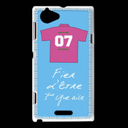 Coque Sony Xperia L Troisième ligne D Bonus offensif-défensif Bleu
