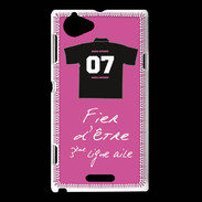 Coque Sony Xperia L Troisième ligne D Bonus offensif-défensif Rose 2