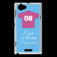 Coque Sony Xperia L Troisième ligne centre Bonus offensif-défensif Bleu