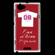 Coque Sony Xperia L Troisième ligne centre Bonus offensif-défensif Rouge