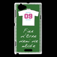 Coque Sony Xperia L Demi de mêlée Bonus offensif-défensif Vert
