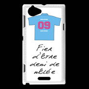 Coque Sony Xperia L Demi de mêlée Bonus offensif-défensif Blanc 2