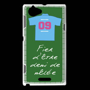 Coque Sony Xperia L Demi de mêlée Bonus offensif-défensif Vert 2