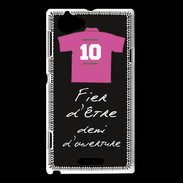 Coque Sony Xperia L Demi d'ouverture Bonus offensif-défensif Noir