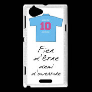 Coque Sony Xperia L Demi d'ouverture Bonus offensif-défensif Blanc 2
