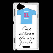 Coque Sony Xperia L 3/4 aile gauche Bonus offensif-défensif Blanc 2