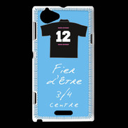 Coque Sony Xperia L 3/4 centre G Bonus offensif-défensif Bleu 2