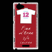 Coque Sony Xperia L 3/4 centre G Bonus offensif-défensif Rouge