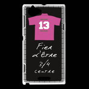 Coque Sony Xperia L 3/4 centre D Bonus offensif-défensif Noir