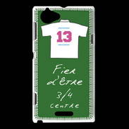 Coque Sony Xperia L 3/4 centre D Bonus offensif-défensif Vert