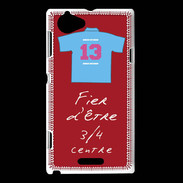 Coque Sony Xperia L 3/4 centre D Bonus offensif-défensif Rouge 2