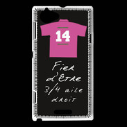 Coque Sony Xperia L 3/4 aile droit Bonus offensif-défensif Noir