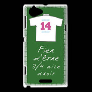 Coque Sony Xperia L 3/4 aile droit Bonus offensif-défensif Vert