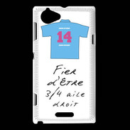 Coque Sony Xperia L 3/4 aile droit Bonus offensif-défensif Blanc 2
