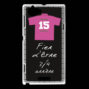 Coque Sony Xperia L 3/4 arrière Bonus offensif-défensif Noir