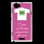 Coque Sony Xperia L Préparateur physique Bonus offensif-défensif Rose