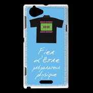 Coque Sony Xperia L Préparateur physique Bonus offensif-défensif Bleu 2