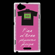 Coque Sony Xperia L Préparateur physique Bonus offensif-défensif Rose 2
