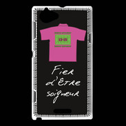 Coque Sony Xperia L Soigneur Bonus offensif-défensif Noir