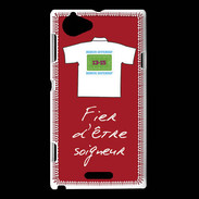 Coque Sony Xperia L Soigneur Bonus offensif-défensif Rouge