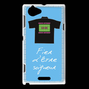 Coque Sony Xperia L Soigneur Bonus offensif-défensif Bleu 2