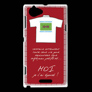 Coque Sony Xperia L Moi je l'ai épousé Bonus offensif-défensif Rouge