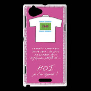 Coque Sony Xperia L Moi je l'ai épousé Bonus offensif-défensif Rose