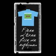 Coque Sony Xperia L Fille de rugbyman Bonus offensif-défensif Noir 2