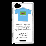 Coque Sony Xperia L Moi je l'ai élevé Bonus offensif-défensif Blanc 2